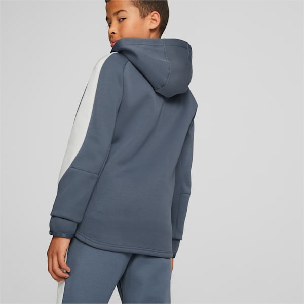 EVOSTRIPE Full-Zip Jacket Youth, Evening Sky, large-ZAF
