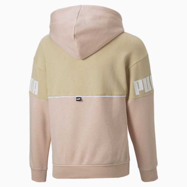 Power Colourblock Hoodie Youth, Light Sand, large-ZAF
