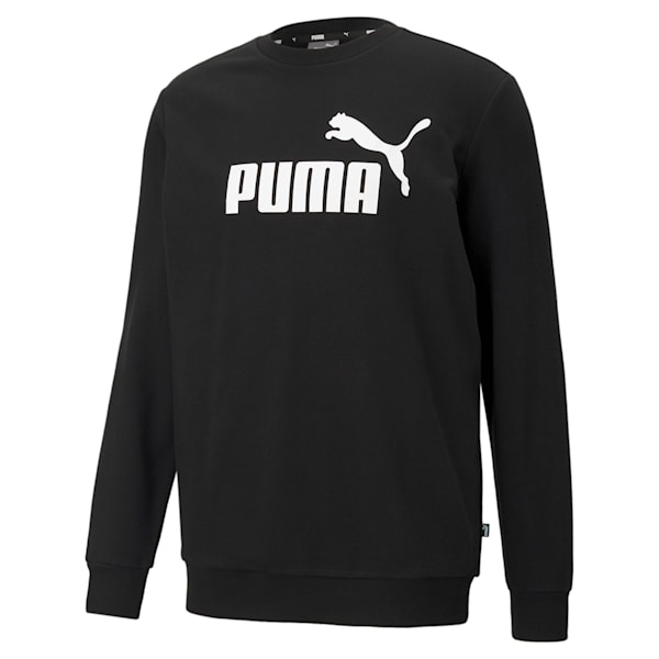 Buzo para hombre Essentials Big Logo Crew, Puma Black, large-ARG
