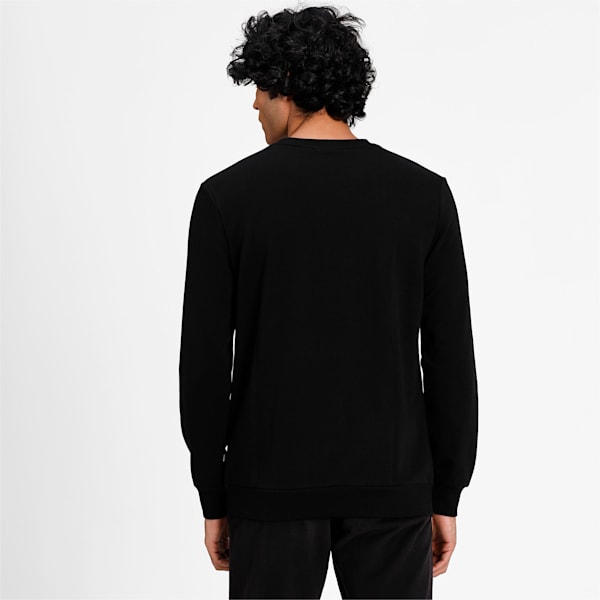 Buzo para hombre Essentials Big Logo Crew, Puma Black, large-ARG