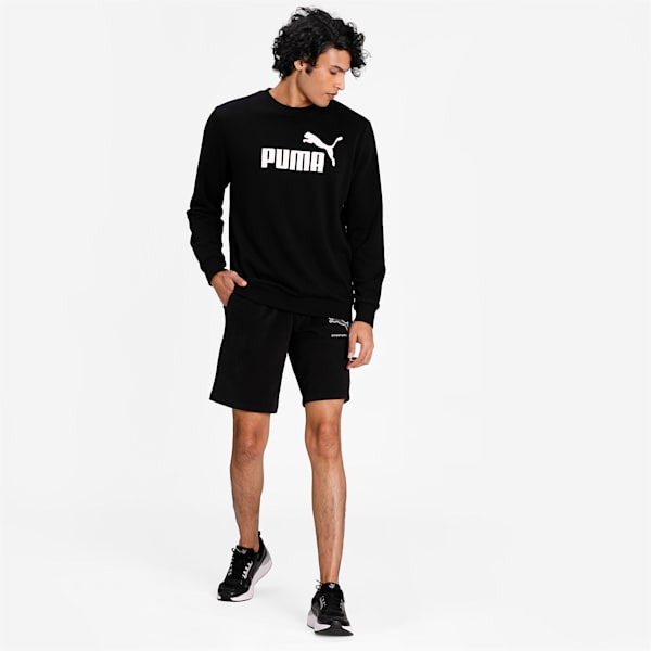 Buzo para hombre Essentials Big Logo Crew, Puma Black, large-ARG