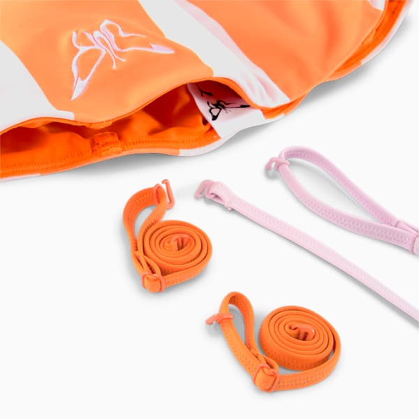 PUMA x DUA LIPA Bralette Women, Carrot-Pink Lady, large-ZAF