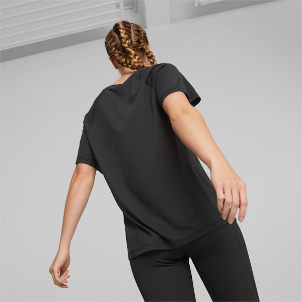 EVOSTRIPE Tee Women, PUMA Black, large-ZAF