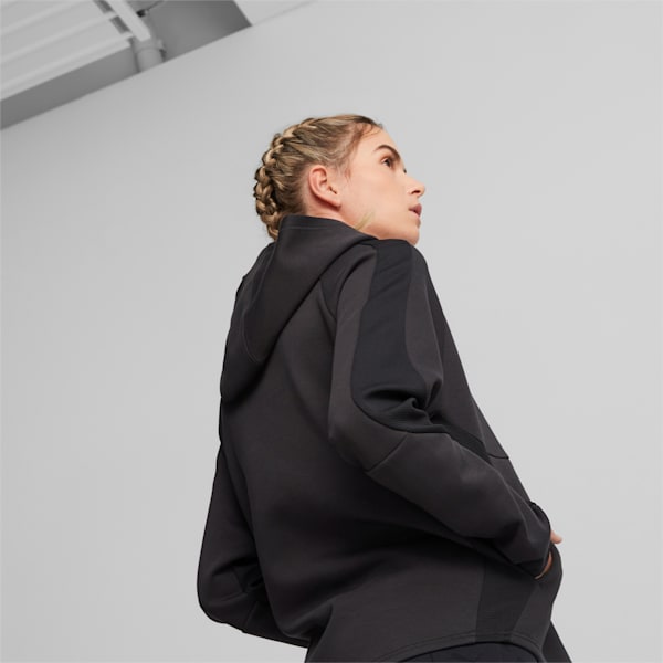 EVOSTRIPE Hoodie Women, PUMA Black, large-ZAF