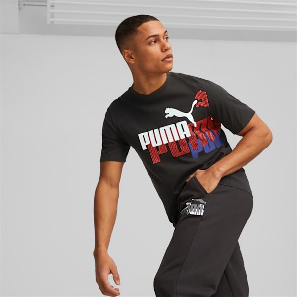 Playera para hombre Essentials+ Power, PUMA Black-Warm earth, large-MEX