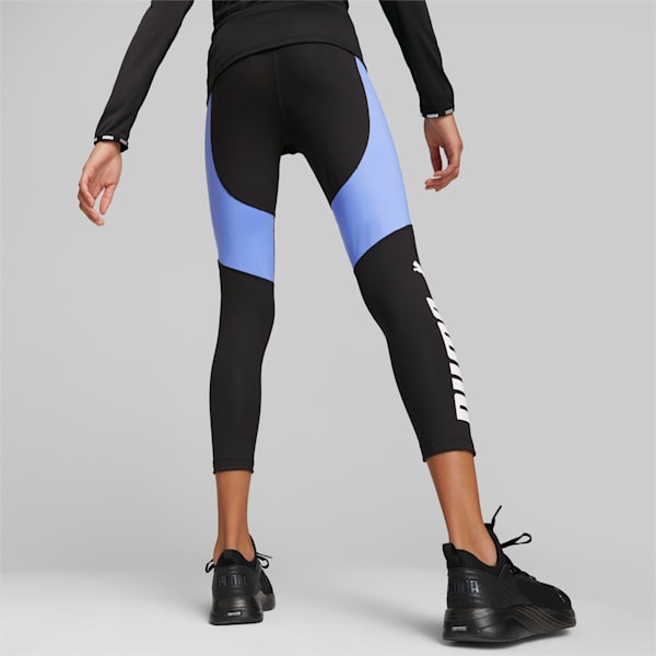 Favourite High-Waist 7/8 Tights Youth, PUMA Black-Elektro Purple, large-ZAF