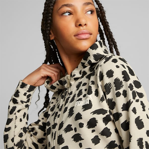 Essentials+ Animal Full-Zip Hoodie Youth, Granola, large-ZAF