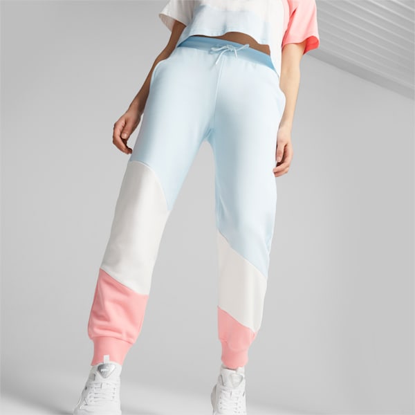 PUMA POWER Cat Pants Women, Icy Blue, large-ZAF
