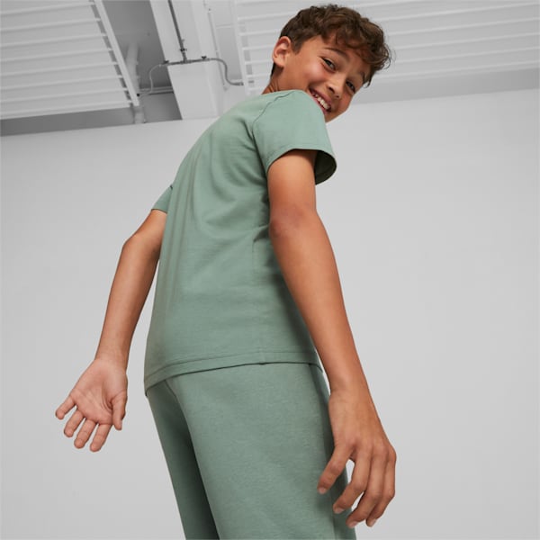 Essentials Logo Tee Youth, Eucalyptus, large-ZAF
