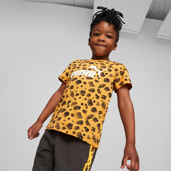 Essentials+ PUMA Mates Printed Tee Kids, PUMA Black, large-ZAF
