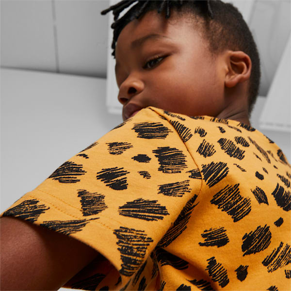 Essentials+ PUMA Mates Printed Tee Kids, PUMA Black, large-ZAF
