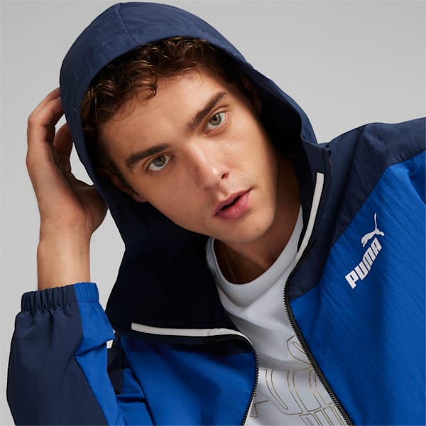 Rompevientos con capucha para hombre, Club Navy, large-ARG