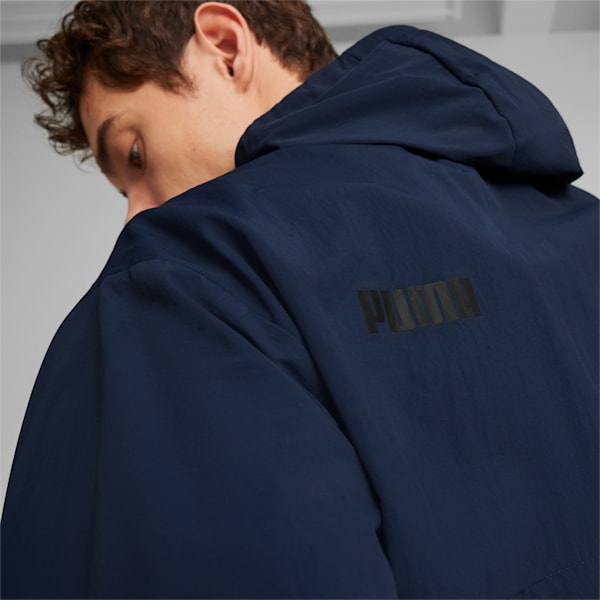 Rompevientos con capucha para hombre, Club Navy, large-ARG