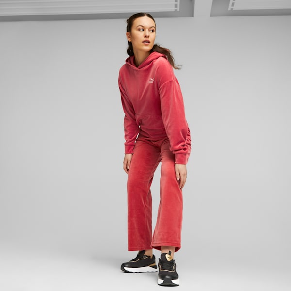 Essentials Elevated Women's Straight Leg Pants, Astro Red, large-ZAF