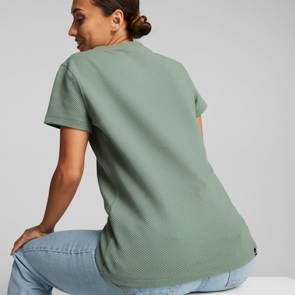 HER Women's Structured Tee, Eucalyptus, large-ZAF