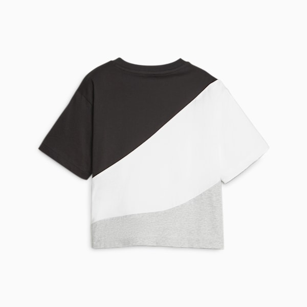 PUMA POWER Cat Women's Cropped Tee, PUMA Black, large-ZAF