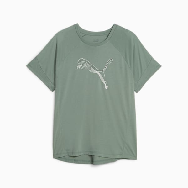 Evostripe Women's Tee, Eucalyptus, large-ZAF