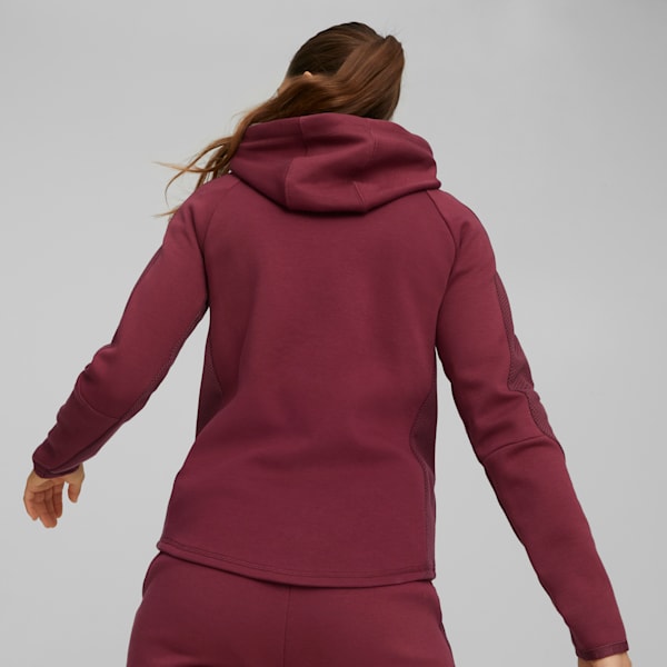 EVOSTRIPE Women's Full-Zip Hoodie, Dark Jasper, large-ZAF