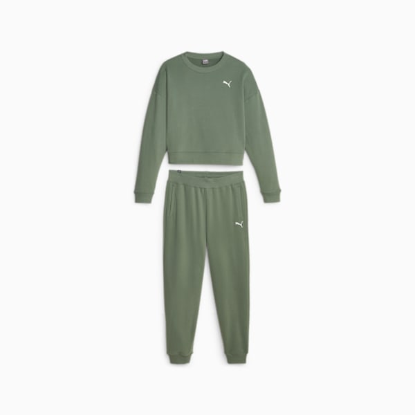 Women's Loungewear Suit, Eucalyptus, large-ZAF