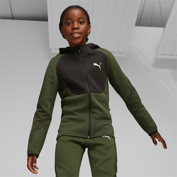 Evostripe Youth Full-zip Hoodie, Myrtle, large-ZAF