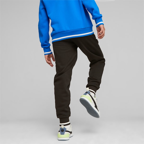 PUMA SQUAD Youth Fleece Sweatpants, PUMA Black-cat, large-ZAF