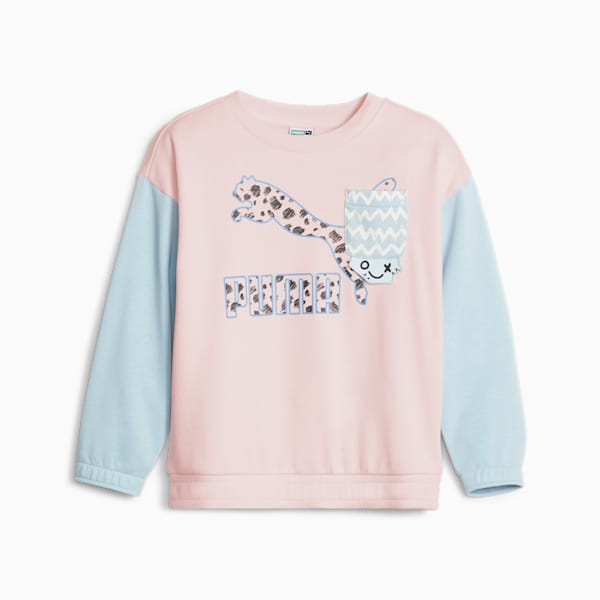 Classics Mix Match Kids' Sweatshirt, Frosty Pink, large-ZAF
