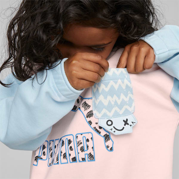 Classics Mix Match Kids' Sweatshirt, Frosty Pink, large-ZAF