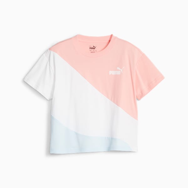 PUMA POWER Youth Tee, Icy Blue, large-ZAF