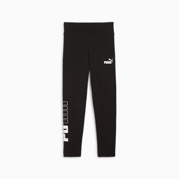 PUMA POWER Colourblock Youth Leggings, PUMA Black, large-ZAF