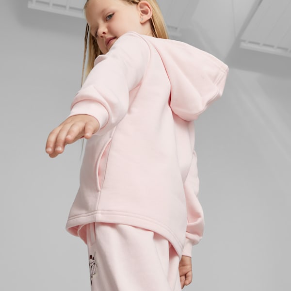 Essentials Mix Match Kids' Full-Zip Hoodie, Frosty Pink, large-ZAF