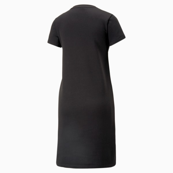 Essentials Logo French Terry Dress Women, PUMA Black, large-ZAF