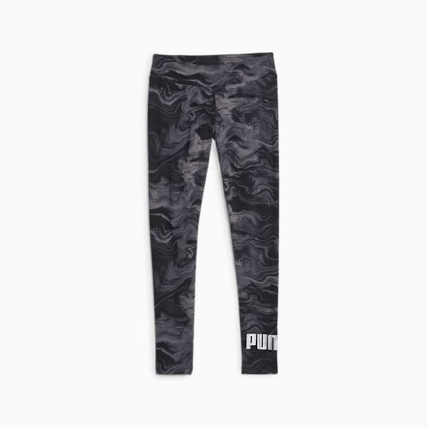 ESS+ MARBLEIZED Women's Leggings, PUMA Black, large-ZAF