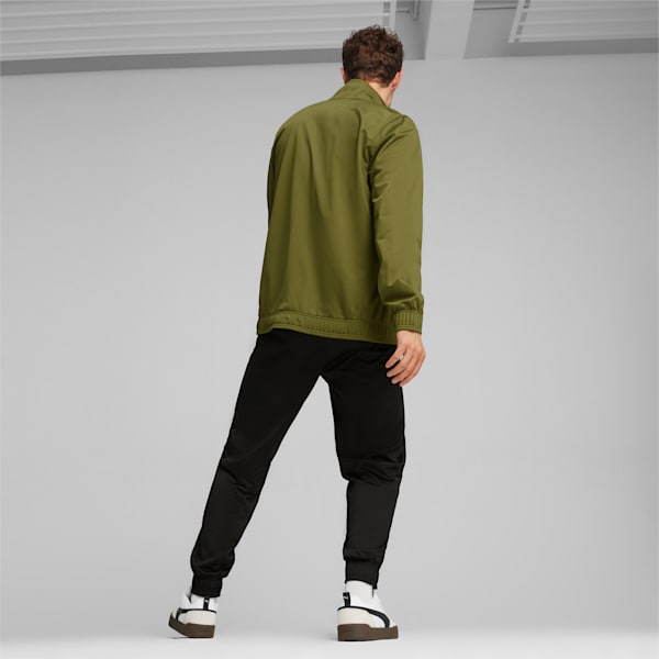Men's Poly Tracksuit, Olive Green, large-ZAF