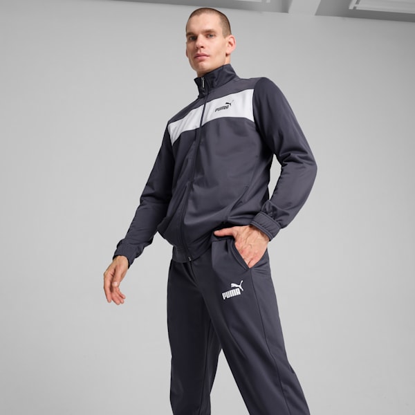 Men's Poly Tracksuit, Galactic Gray, large-ZAF