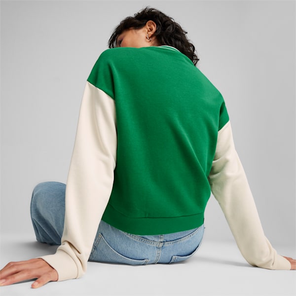 PUMA SQUAD Women's Sweatshirt, Archive Green, large-ZAF