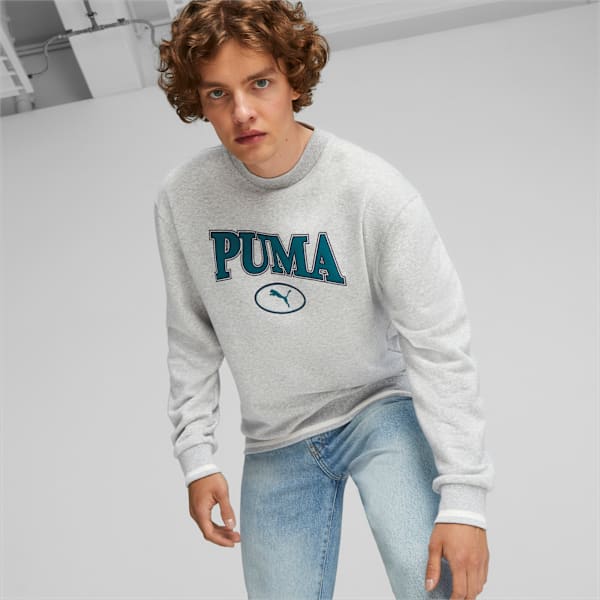 Buzo&nbsp;PUMA SQUAD Crew ADP, Light Gray Heather, large-ARG