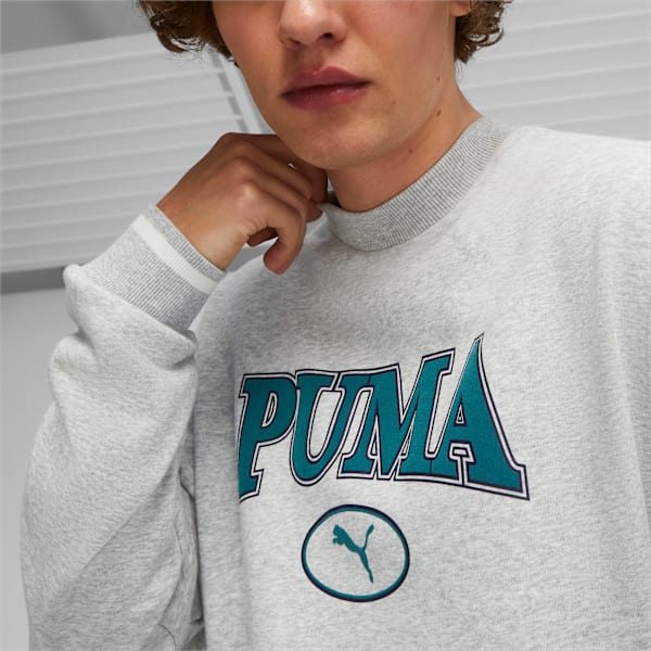 Buzo&nbsp;PUMA SQUAD Crew ADP, Light Gray Heather, large-ARG