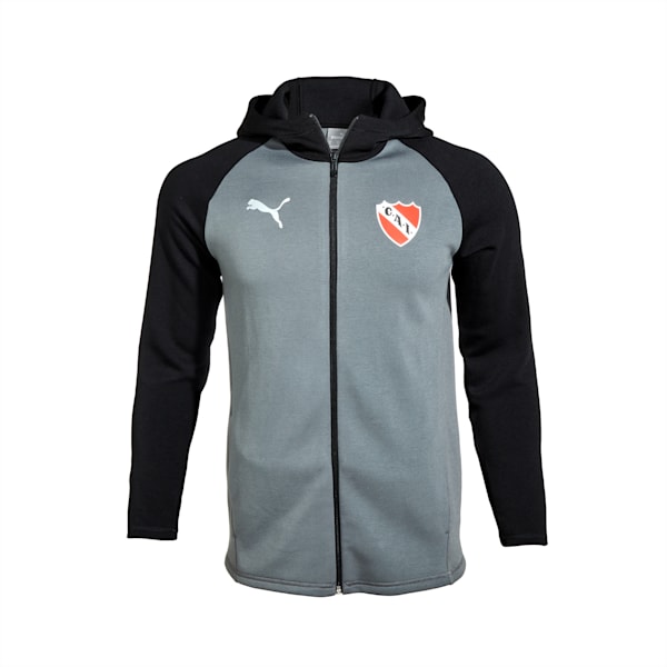 Campera con capucha CAI Casuals, Medium Gray Heather-PUMA Black, large-ARG
