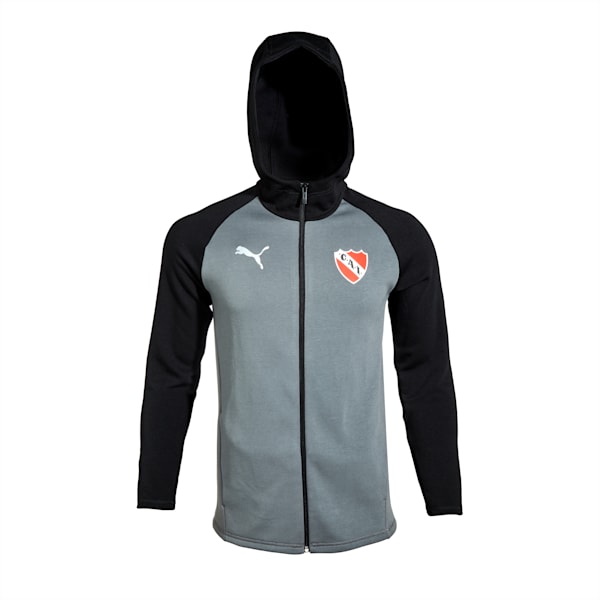 Campera con capucha CAI Casuals, Medium Gray Heather-PUMA Black, large-ARG