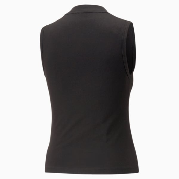 ESS Slim Logo Women's Tank, PUMA Black, large-ZAF