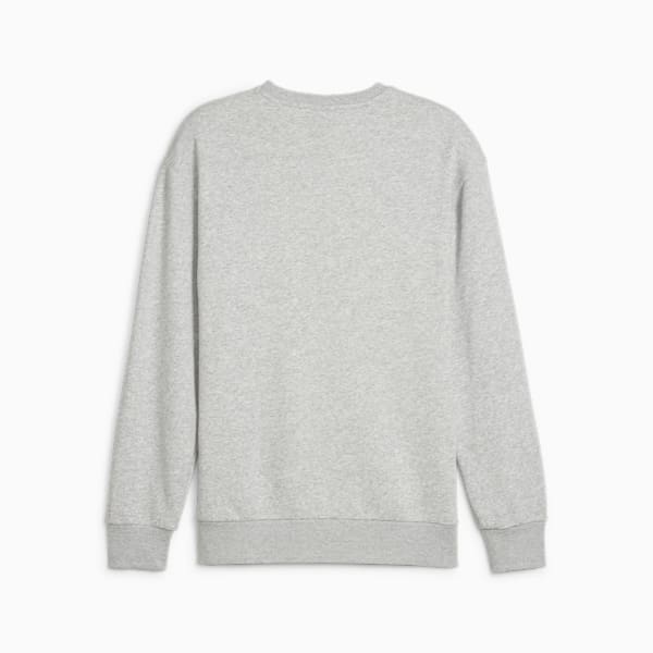 PUMA POWER Men's Graphic Sweatshirt, Light Gray Heather, large-ZAF
