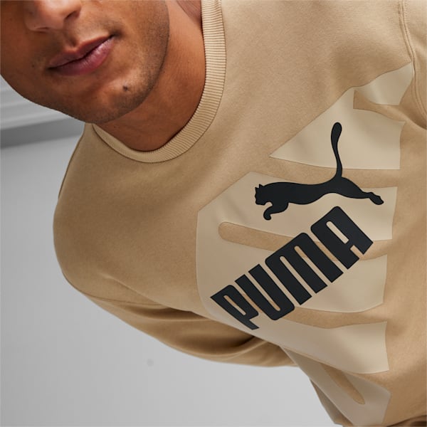 PUMA POWER Men's Graphic Sweatshirt, Prairie Tan, large-ZAF