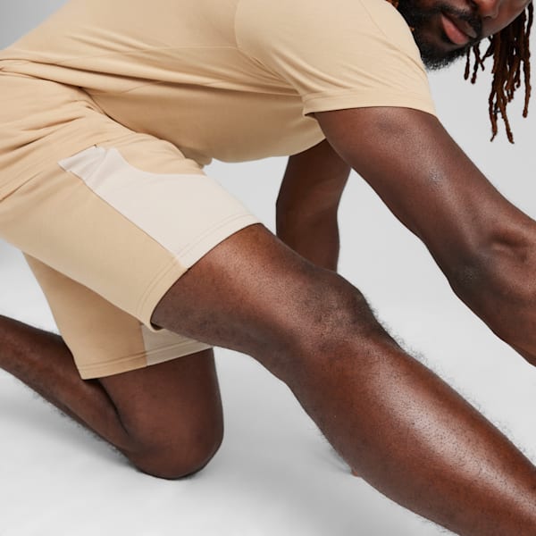 EVOSTRIPE Men's Shorts, Prairie Tan, large-ZAF