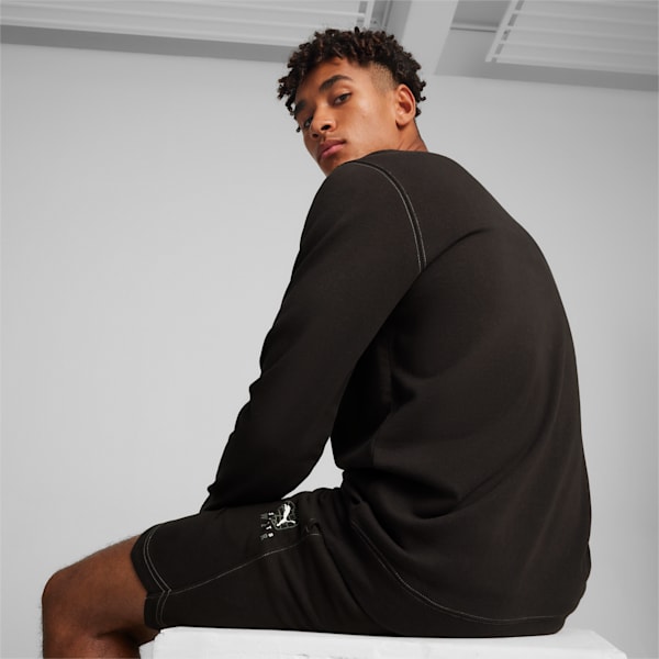 BETTER SPORTSWEAR Men's Sweatshirt, PUMA Black, large-ZAF