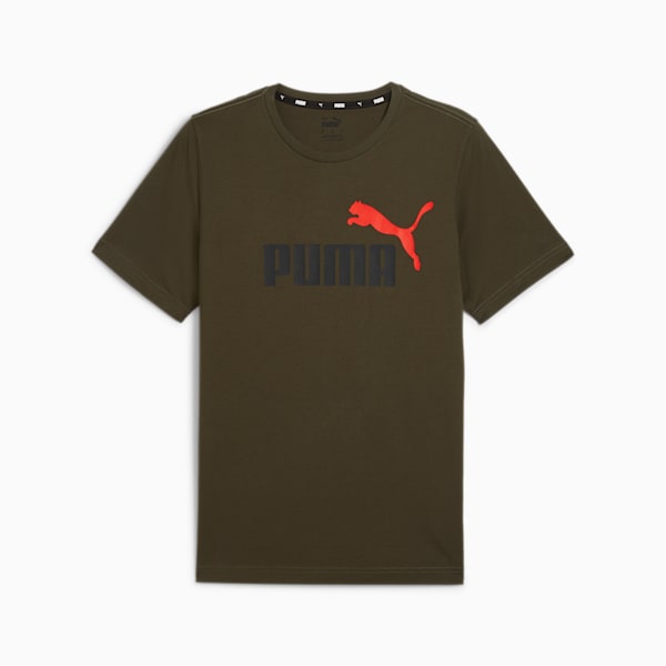 ESS+ Logo Men's Tee, Dark Olive, large-ZAF