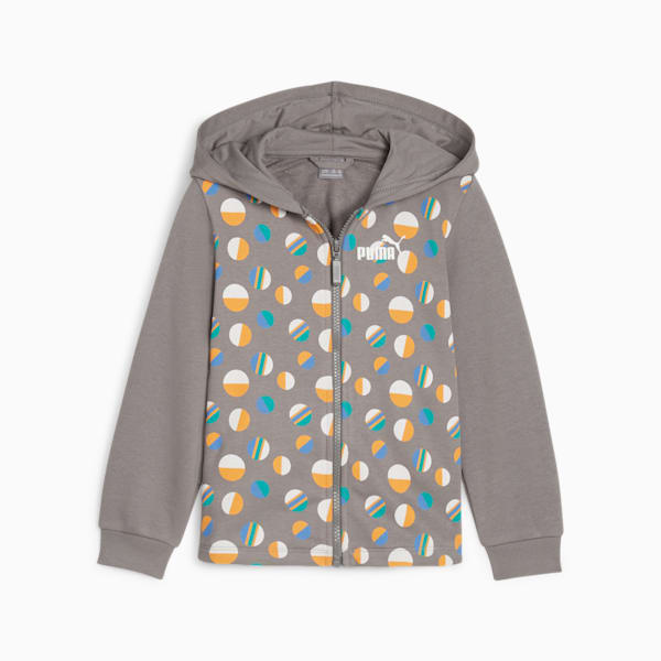 ESS+ SUMMER CAMP Kids' Full-zip Hoodie, Cast Iron, large-ZAF