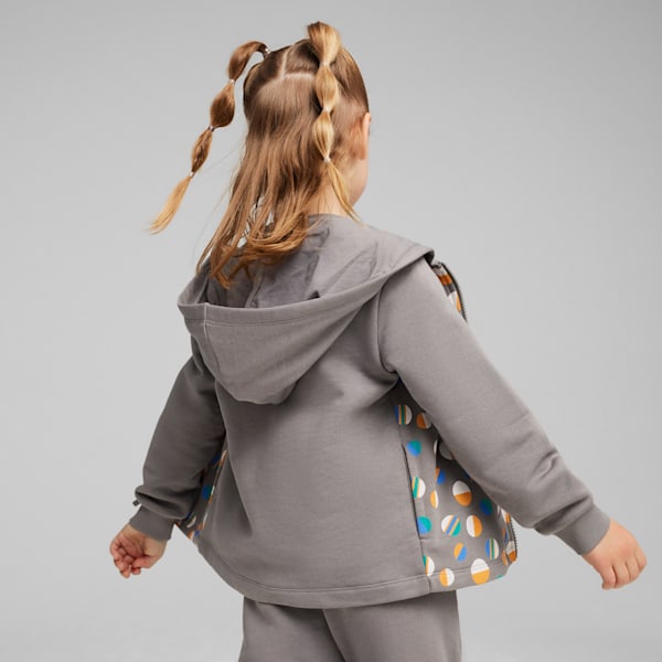 ESS+ SUMMER CAMP Kids' Full-zip Hoodie, Cast Iron, large-ZAF