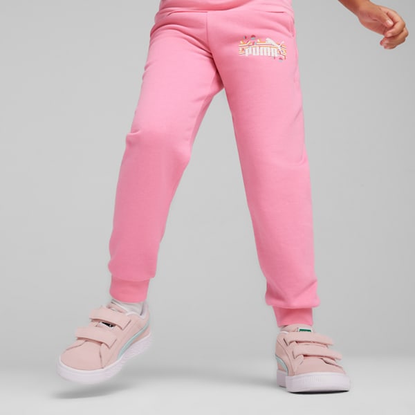 Essentials+ SUMMER CAMP Kids' Sweatpants, Fast Pink, large-ZAF