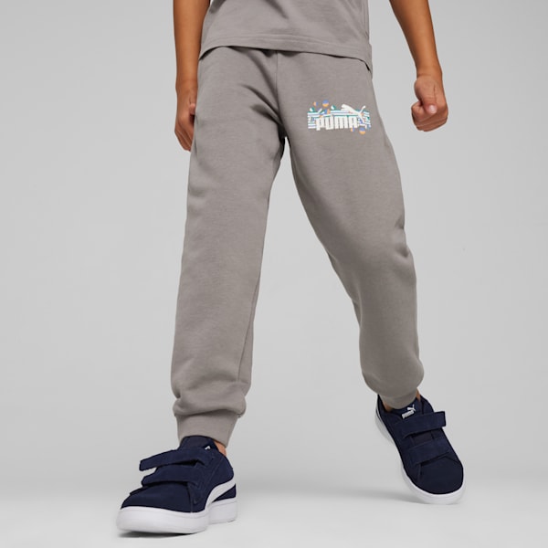 Essentials+ SUMMER CAMP Kids' Sweatpants, Cast Iron, large-ZAF