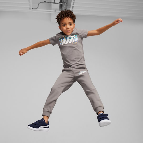 Essentials+ SUMMER CAMP Kids' Sweatpants, Cast Iron, large-ZAF